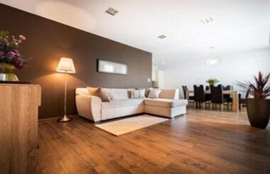 Home remodeling consultation with contractors discussing renovation plans
