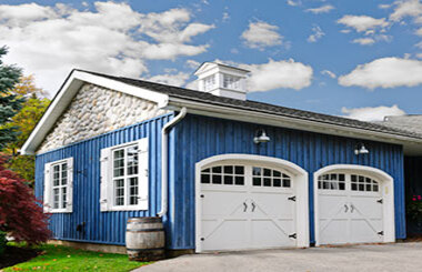 House siding installation on a residential home by professional contractors